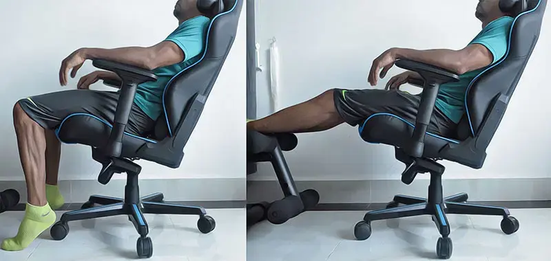 adjust office chair seat angle