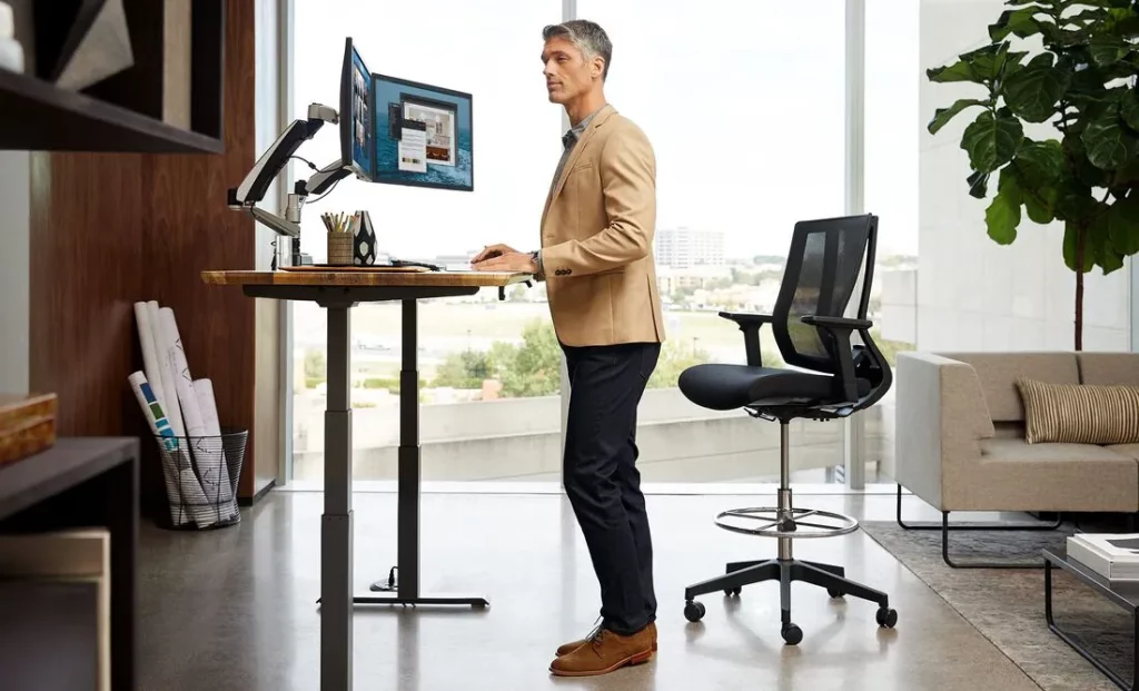standing desk ergonomic.