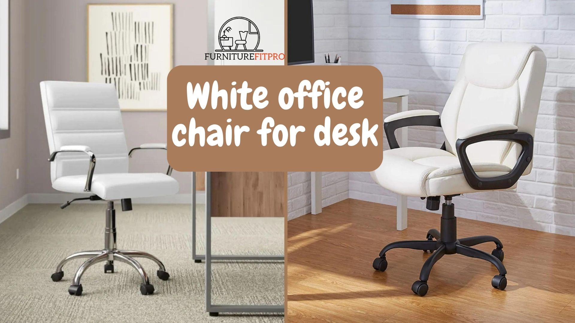 White office chair for desk