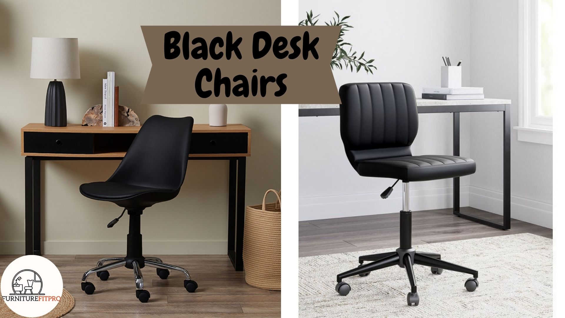 black desk chairs
